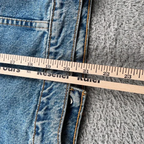 VINTAGE Levis Jacket Womens XL Blue Denim Trucker Type III Made in USA Bomber - Picture 11 of 16